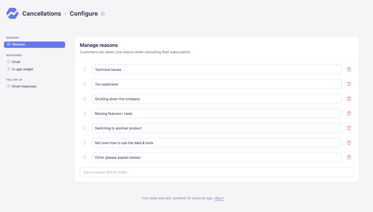 cancellation insights manage reasons